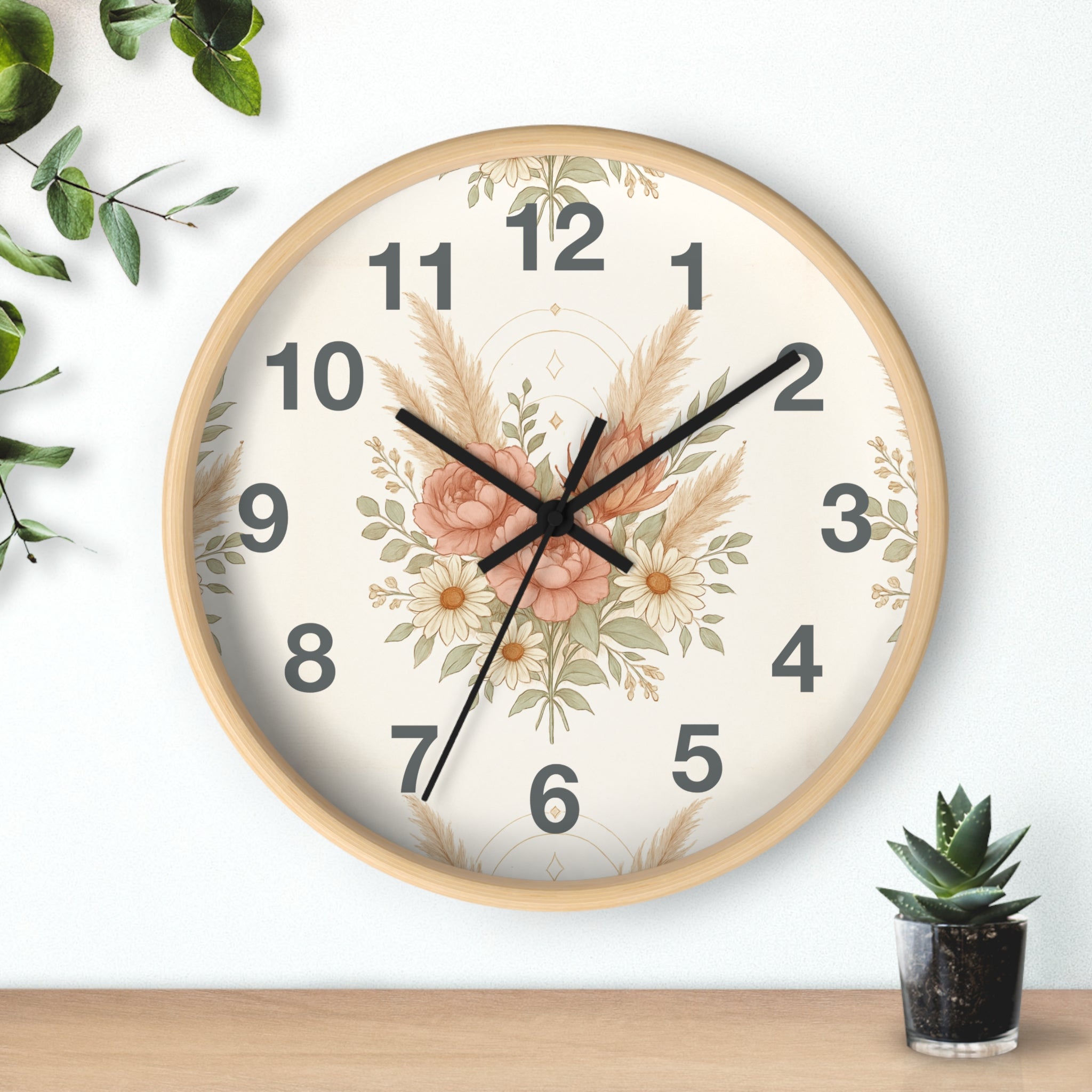 Floral Wall Clock