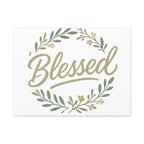 Blessed Wreath Matte Canvas Wall Art (Stretched 1.25")