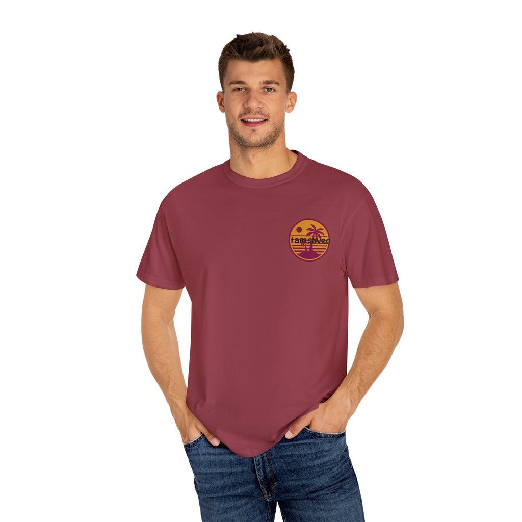 Sunset Palm Tree Unisex T-Shirt | Soft Beach Vibes | Perfect for Summer, Vacations, Gifts, Beach Days, Relaxation